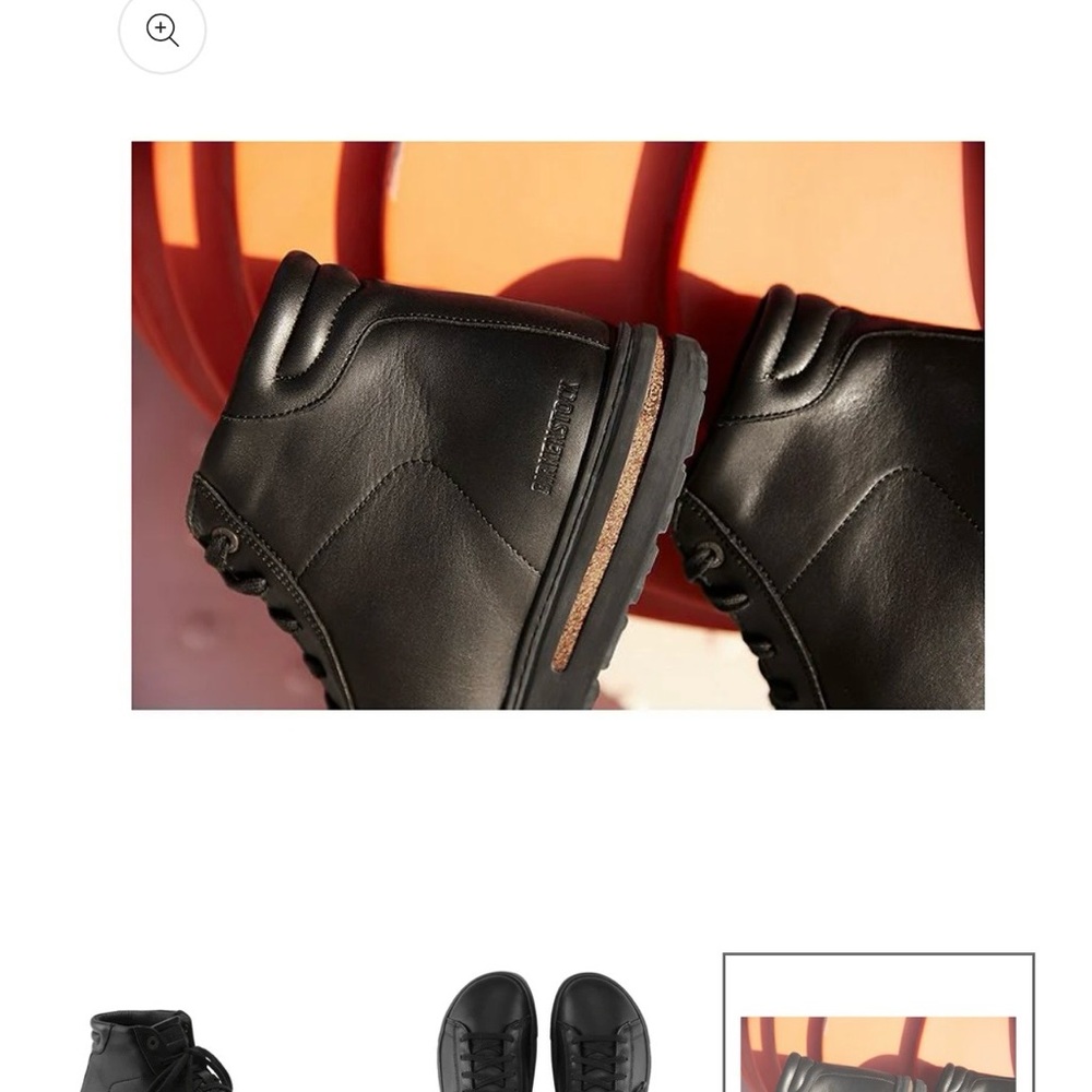 Classic Black Leather Sneakers - Picture 3 of 3